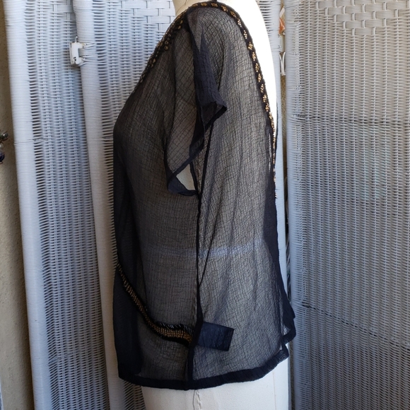 Ecote black beaded blouse - Picture 4 of 5